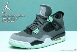 NIKE AIR JORDAN 4 RETRO GREEN GLOW 308497-033