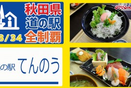 【秋田県 道の駅 全制覇】（道の駅 てんのう）お風呂 食事 BBQ 無料タワーからの絶景!!!1日楽しめる道の駅!!! 秋田県 道の駅 全制覇 18-34